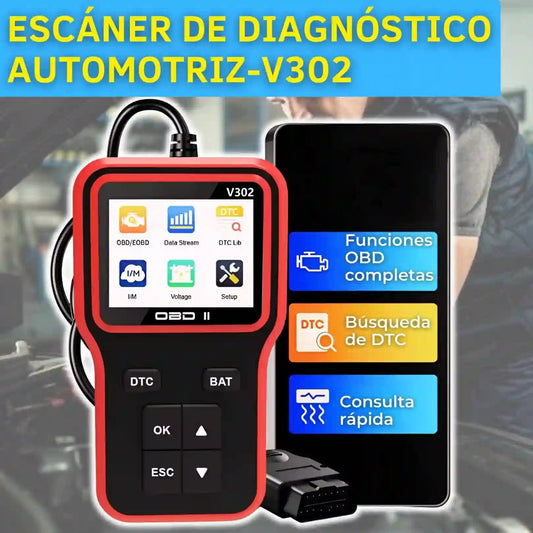 ESCÁNER DE DIAGNÓSTICO AUTOMOTRIZ-V302 n