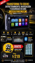 STEREO TÁCTIL 7" HD + CÁMARA DE RETROCESO GRATIS