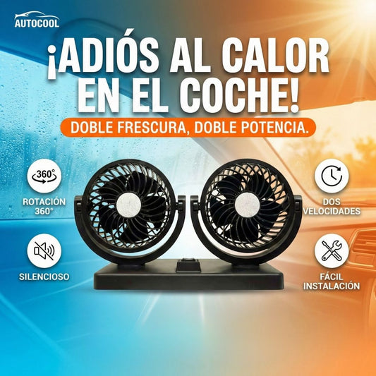 VENTILADOR DOBLE PORTATIL