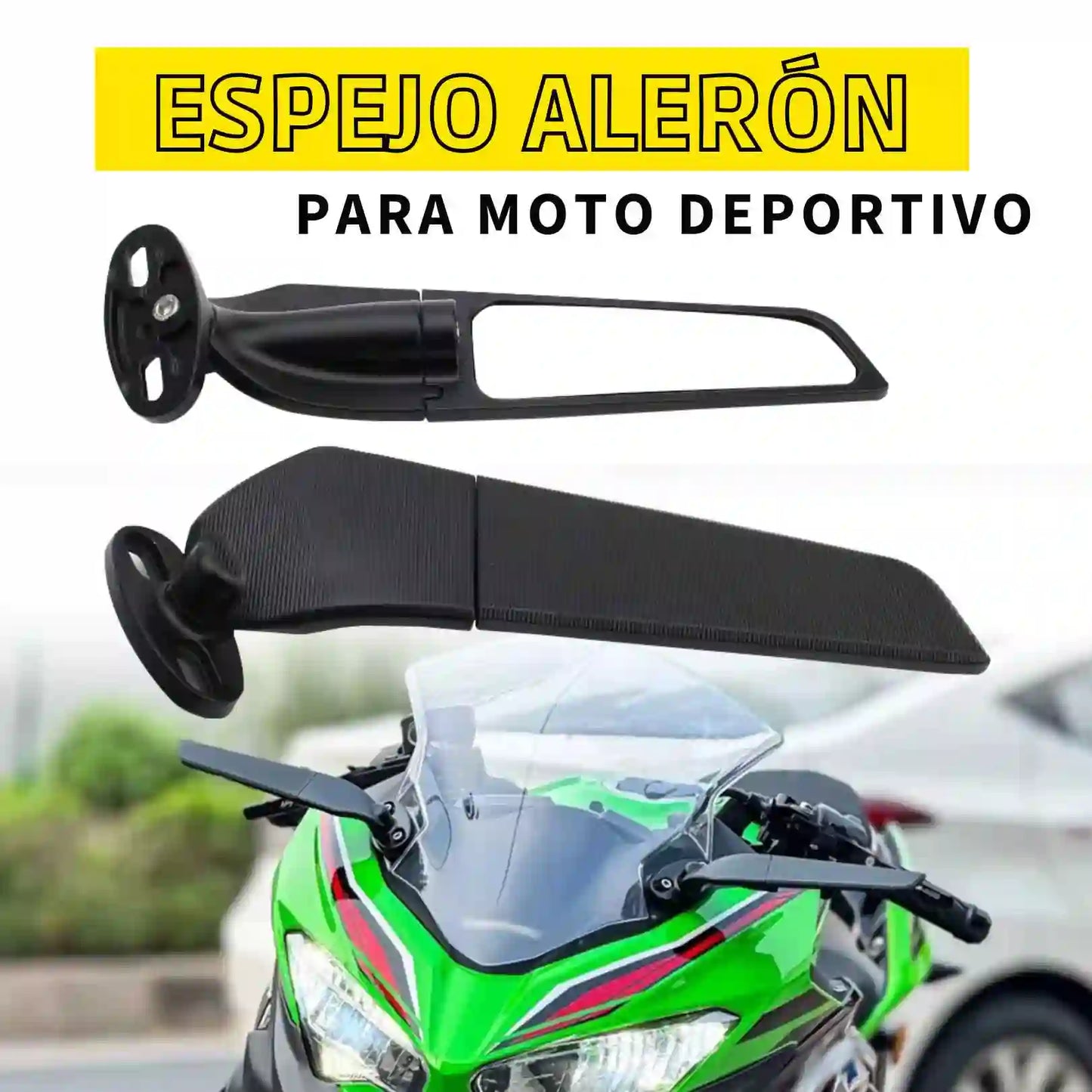 ESPEJO ALERÓN PARA MOTO DEPORTIVA
