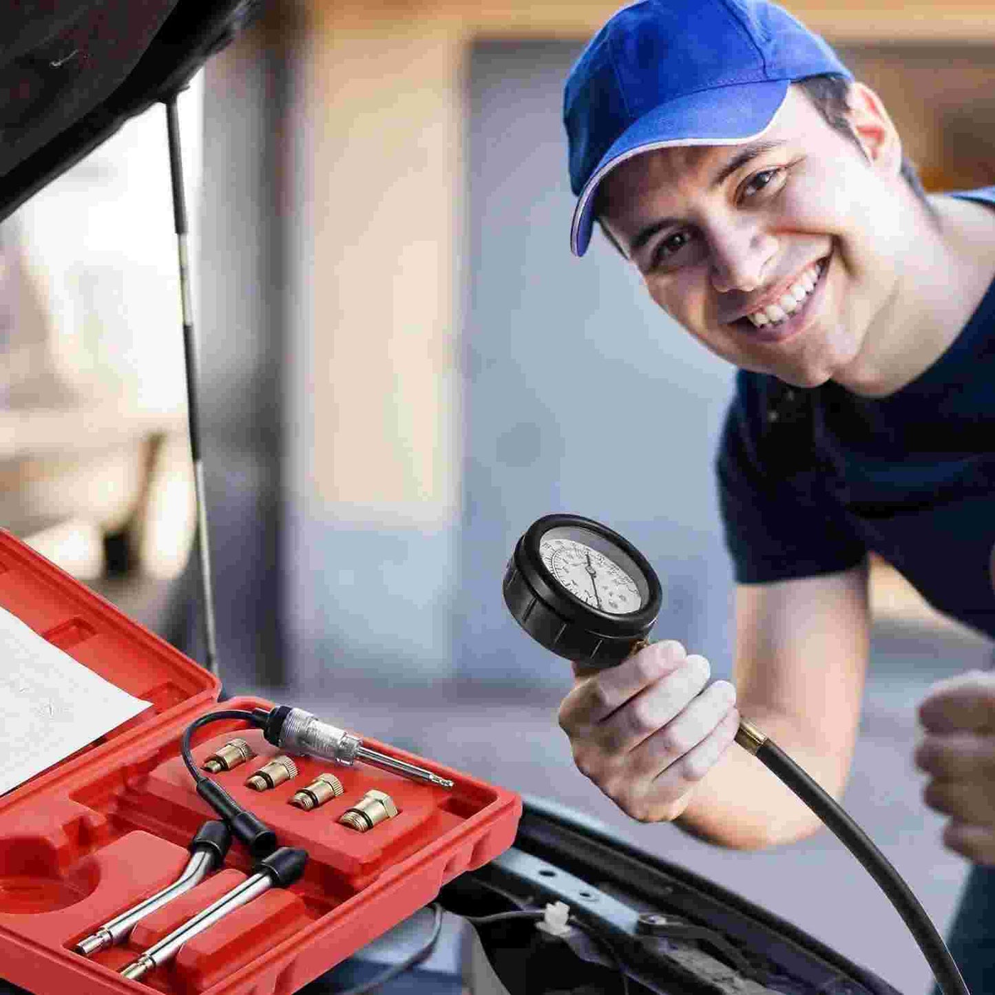 MEDIDOR DE COMPRESIÓN DE MOTOR F-RU