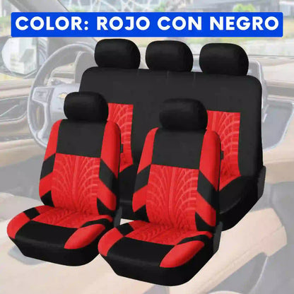FUNDAS PARA ASIENTOS DE VEHÍCULO (SET DE 10 PIEZAS) T-RU