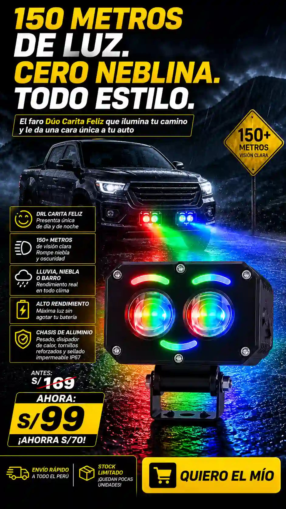 Explorador Dúo Carita Feliz LED