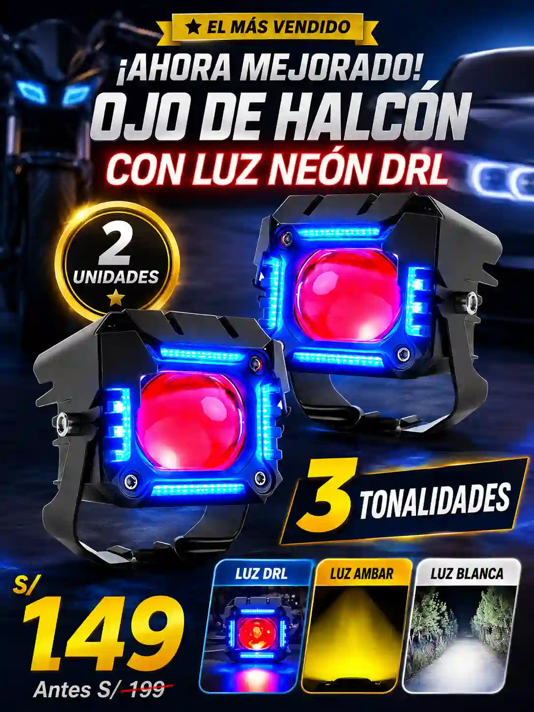 EXPLORADOR OJO DE HALCÓN PRO CON DRL.