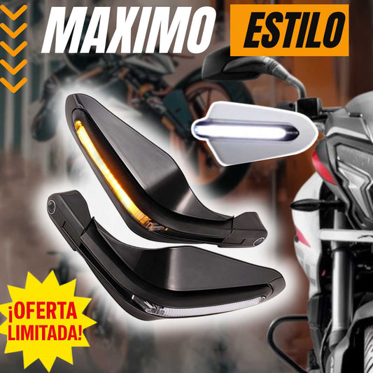 CUBRE MANIJA PARA MOTO CON LUZ F-RU