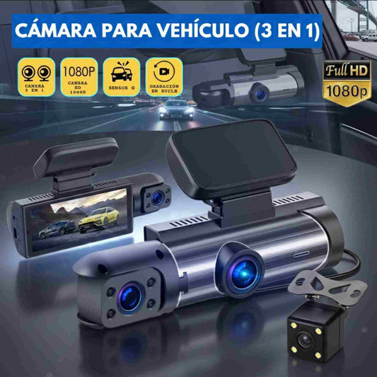 CÁMARA VEHICULAR 3 EN 1 PREMIUM