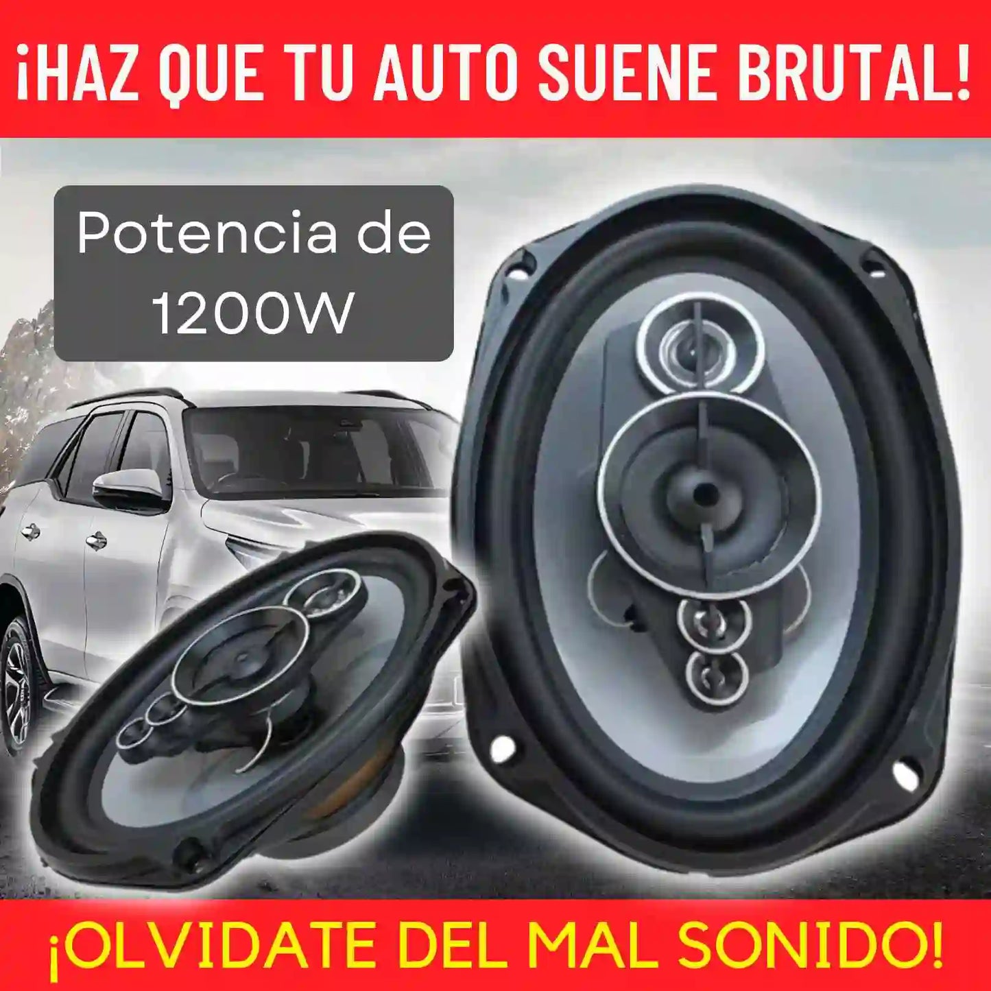 DOBLE ALTAVOZ PARA AUTO - 6X9 Pulgadas F-RU