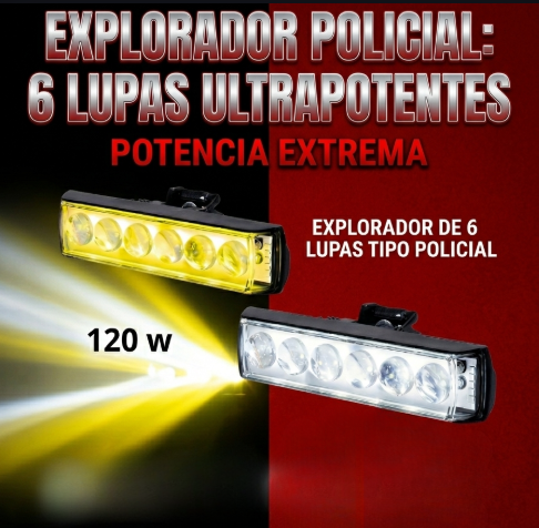 EXPLORADOR POLICIAL DE 6 LUPAS (ALTA POTENCIA)