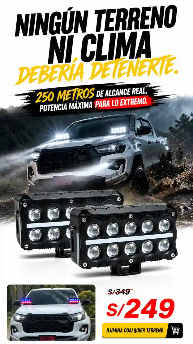 EXPLORADOR LED 10X10 BICOLOR 60W (SET 2 UNIDADES)
